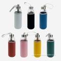 500ml Single Wall Glass Drinking Bottle With Cover